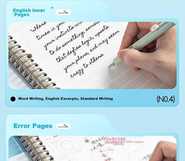 M&G Stationery B5 60-Sheet Ruled Refill Paper 26-Hole Detachable Notebook Refill APNHG076 Exam Essential 19