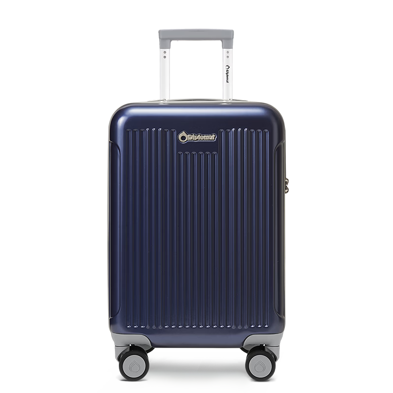 Diplomat 20-Inch Expandable Luggage Suitcase with Wheels, Carry-On Travel Lock Case for Men And Women TC-6012TM Blue