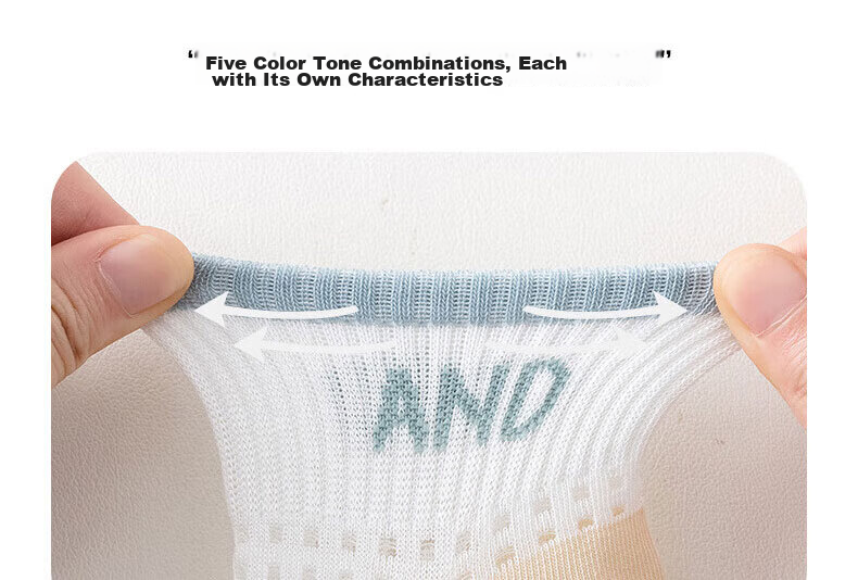 Cotton Full Children's Socks Summer Thin Pure Cotton Baby Boys Mesh Breathable Short Socks 6 Pairs 8