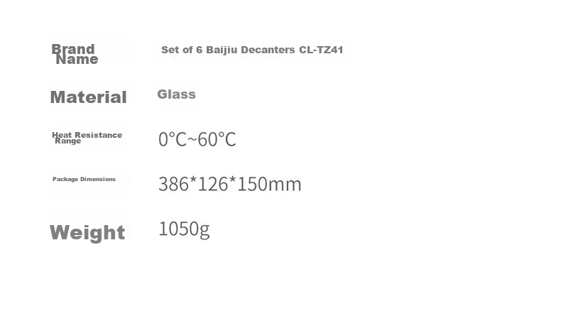CLITON Baijiu Glass Decanter Set with Measuring Pourer, 100ml Small Liquor Cups, 6-Piece Home Use Set【Clearance Sale】 12