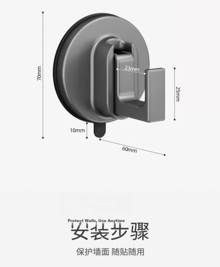 Xinpai Vintage Style No-Drill Wall-Mounted Coat Hook for Bedroom Entryway Cloakroom Door Back Hanging Rack 16