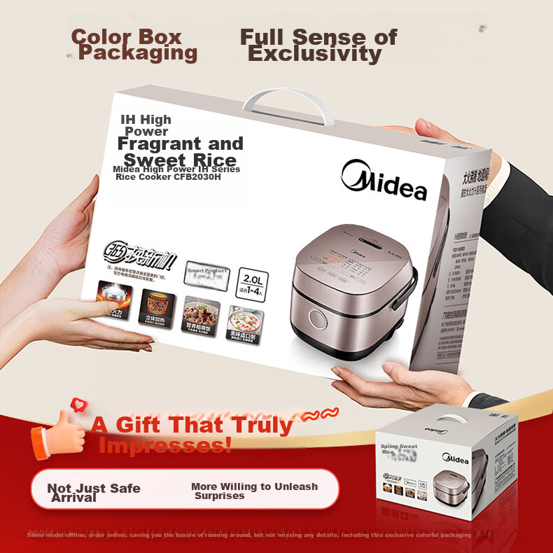 Midea 4L Smart Rice Cooker IH Heating Antibacterial Stainless Steel Multifunctional Rice Cooker CFB4079H Official Brand 16