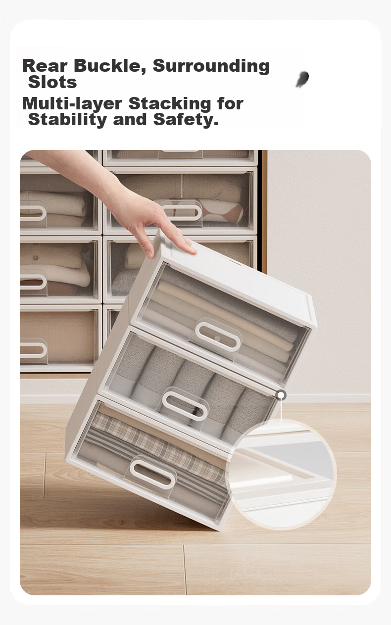 Citylong Drawer Divider Storage Box Household Wardrobe Organizer Large Capacity Storage Box 25L 1 Piece 7