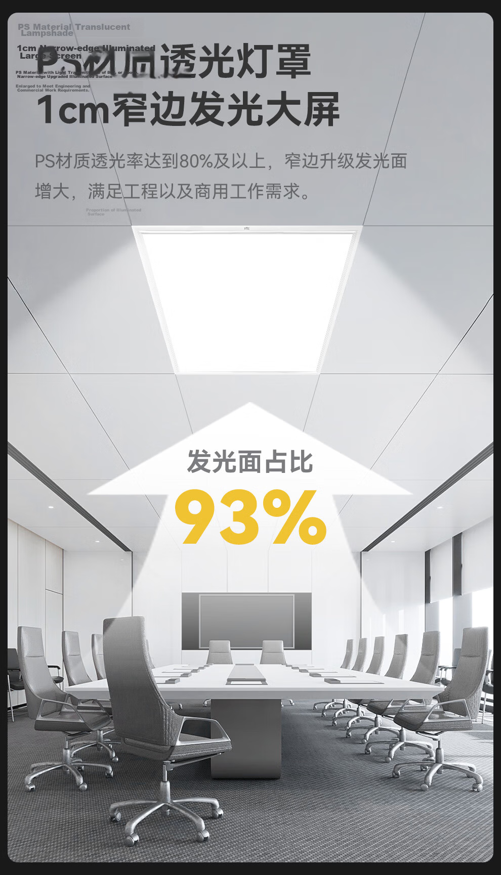NVC Kitchen Light Aluminum Buckle Plate Integrated Ceiling High Power Office Commercial Project 600x600 LED Panel Light 50W 5
