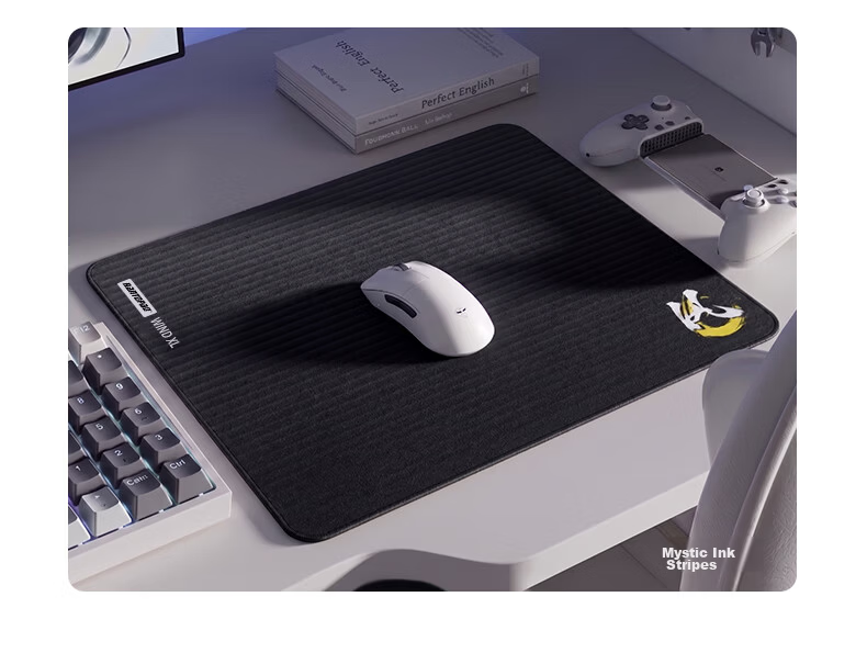 Rantopad Wind Series High-Sensitivity Smooth Thickened Gaming FPS Mouse Pad Microfiber Ultra-Fine Woven Fabric Sunken Edge Large Non-Slip Desk Mat Smoke Rain 14