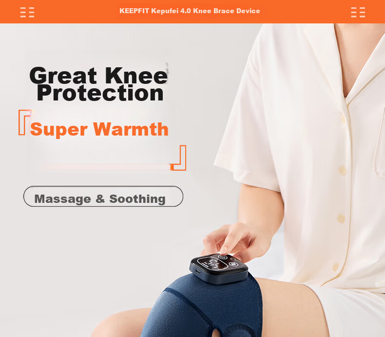 KeepFit Knee Massager Heat Pad Leg Massager Therapy Knee Pain Relief Synovitis Joint Pain Warmer Gift for Parents K20S 2