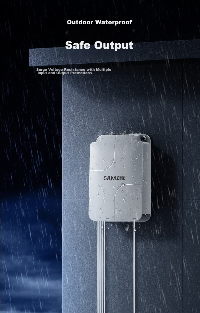 ShanZe POE Repeater One-to-Four 100Mbps Camera Network Repeater Extender Outdoor Home Surveillance Ethernet Power Splitter Separator Rainproof Sunproof FZXQ-04B 7