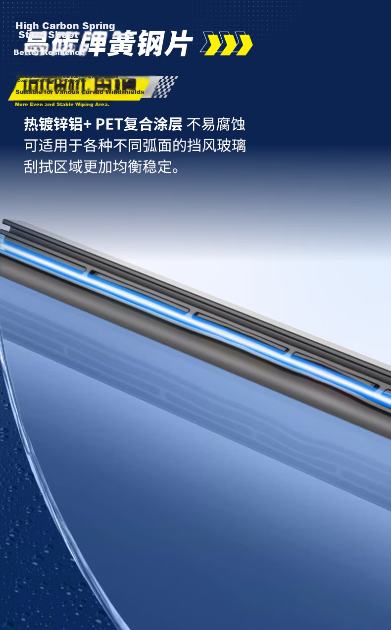 MICHELIN Silent New Frameless Wiper Blades for Volkswagen Magotan 16-24 / Sagitar / Passat / Civic 24/19K 5