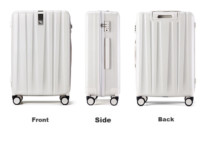 HANKE Expandable Trolley Suitcase, Large Capacity, Password Lock, for Women And Men, 81 Liters, 24 Inches, Eco-Friendly Gray, JINGDONG Co-Branded Editio 36