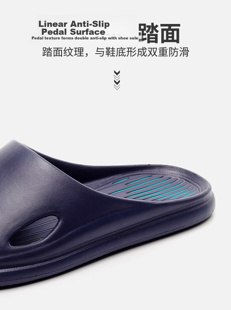 XGGC Non-Slip Slippers, Summer Unisex, Home Indoor Soft Sole, Bathroom Shower Anti-Fall, Maternity Sandals, Black, Size 40-41 6