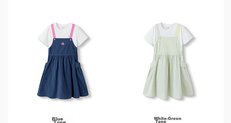 Balabala Girls Dress Children's Summer Quick-Dry Workwear Dress 2025 Large Kids [Mall Same Style] 202225111051 12