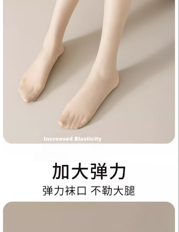 LangSha Women's Knee-Protection Stockings for Air-Conditioned Rooms, 7A Antibacterial Summer Mid-Calf Cold-Resistant High Knee-High Socks 10