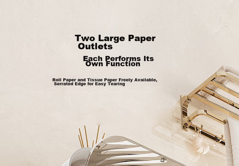 Baoshi Wall-Mounted Toilet Paper Holder No-Drill Tissue Box Facial Towel Storage Rack White 11