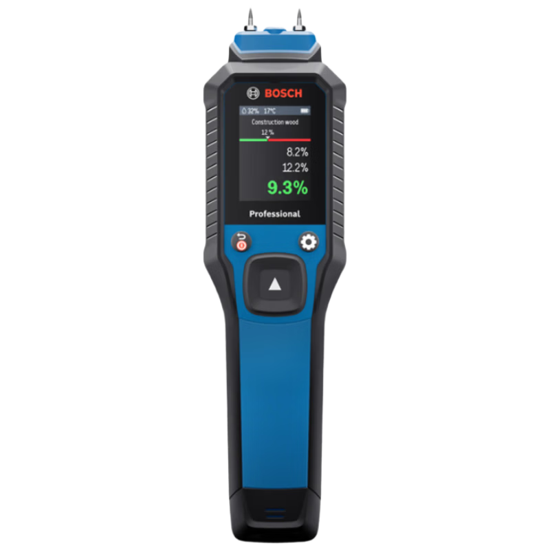 BOSCH Probe Moisture Meter Temperature and Humidity Measurement for Various Wood and Building Materials GMP 2-15