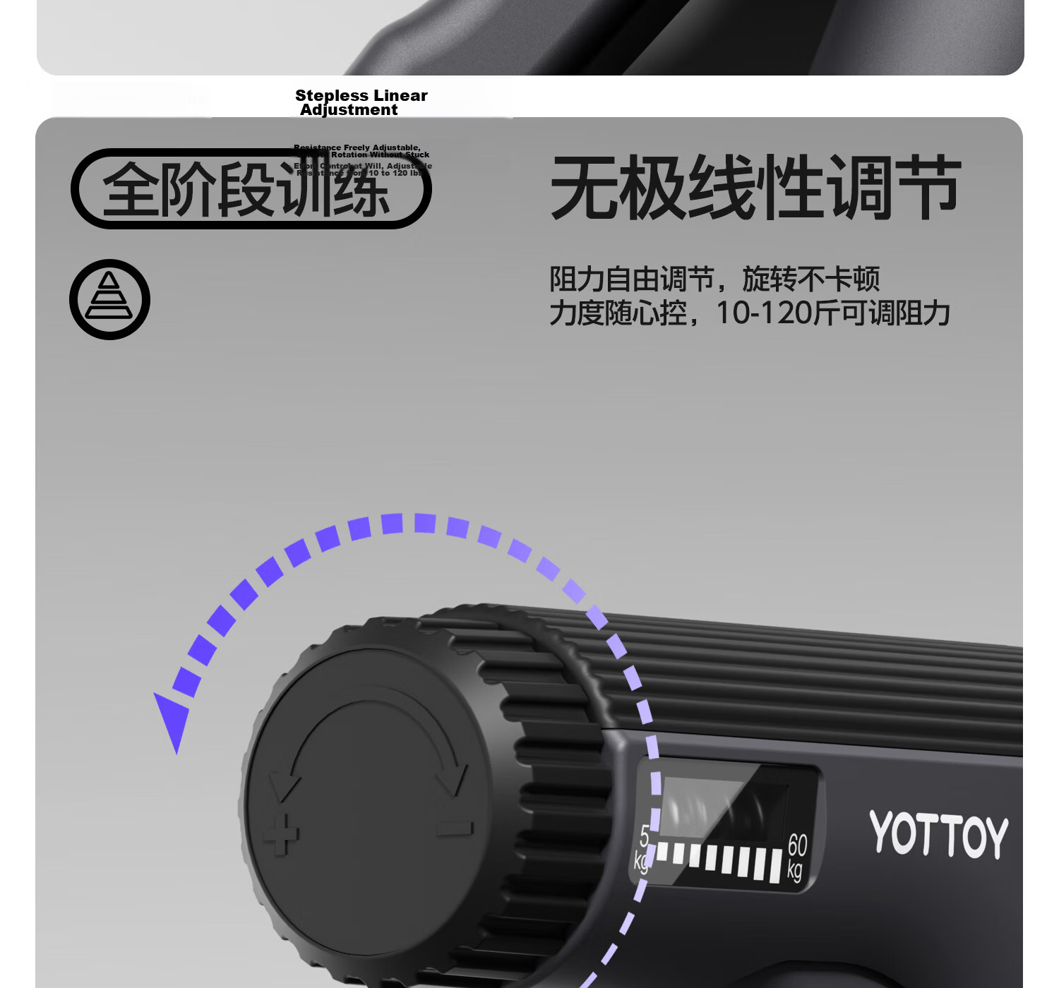 Yottoy Adjustable Hand Grip Strengthener for Men and Teens, Professional 5-60kg Finger Exerciser 11