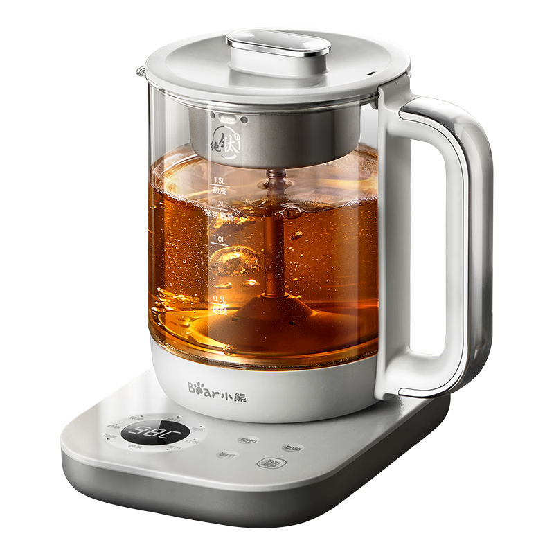 Bear Pure Titanium Health Pot Spray Tea Maker Tea Brewing Kettle 0 Glue 1.5L Large Capacity Insulated Water Boiler ZCQ-K15J3