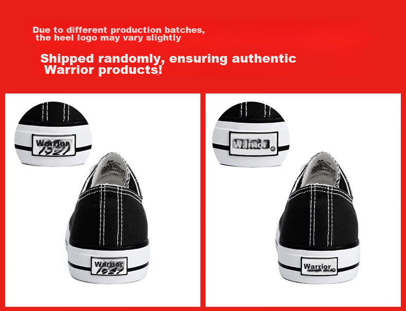 Warrior Official Canvas Shoes Men's Spring Summer Low-top Breathable Classic Couple Sneakers Casual Shoes White Size 44 3
