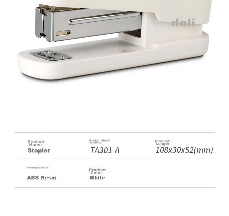 Deli 12# Student Office Stapler, Macaron Color, Compatible with 24/6 Or 26/6 Staples, Light Green, TA301-A 16