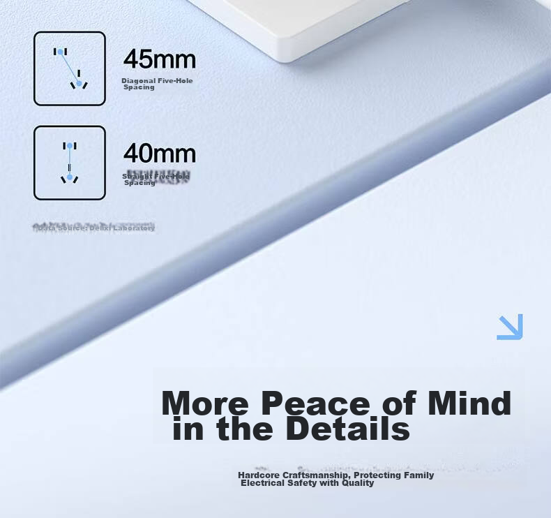DELIXI Switch Socket CD806 Matte Frosted Cream Style Large Panel Category 6 Computer Socket Jade White 20