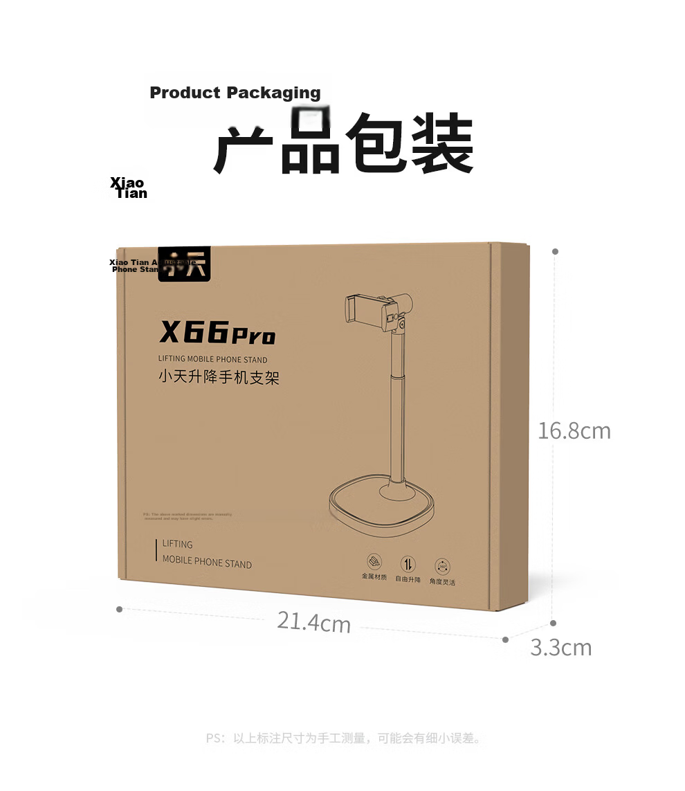 Xiaotian Mobile Phone Stand Live Desktop Stand Multifunctional 360° Rotatable Adjustable Shooting Overhead Holder for Home Lazy Viewing TikTok TV Video Recording Online Classes 15