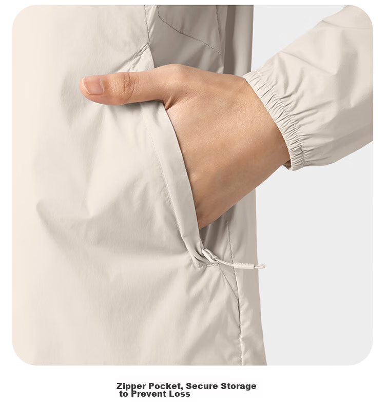 CAMEL Outdoor Sun Protection Clothing, UPF50+, UV-Resistant, Cool Feeling Couple's Sun Protection Fishing Shirt [Cloud] A14BATR083 30