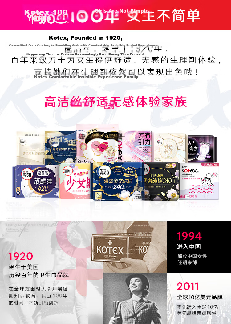 Kotex [Long Night Care] Silk-Like Comfortable Sleep Sanitary Napkins, 420mm, 4 Pieces, Night Use Menstrual Pads, Sold by JD Flagship Store 7