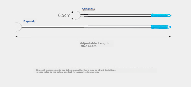 40,000km Stainless Steel Telescopic Clothes Drying Rod Fork Household Extendable Support Pole Balcony Hanger Rod 14
