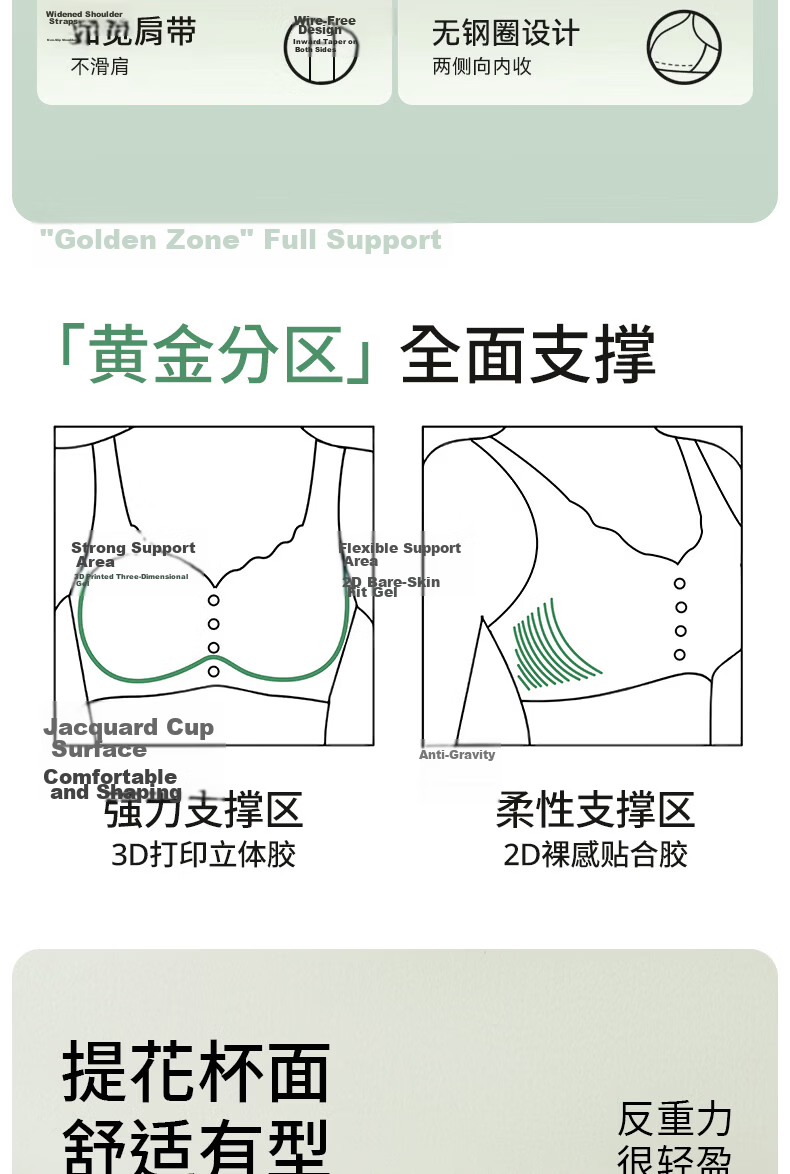 Yalu Mom Front Closure Bra Wireless Seamless Plus Size Bra for Middle-aged and Elderly Women Spring Summer Thin Underwear 5