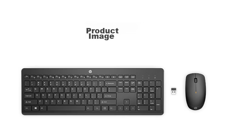 HP Wired Keyboard and Mouse Set USB Plug and Play Silent Office Keyboard and Mouse Full Set for Laptop and Desktop Commercial Use 18