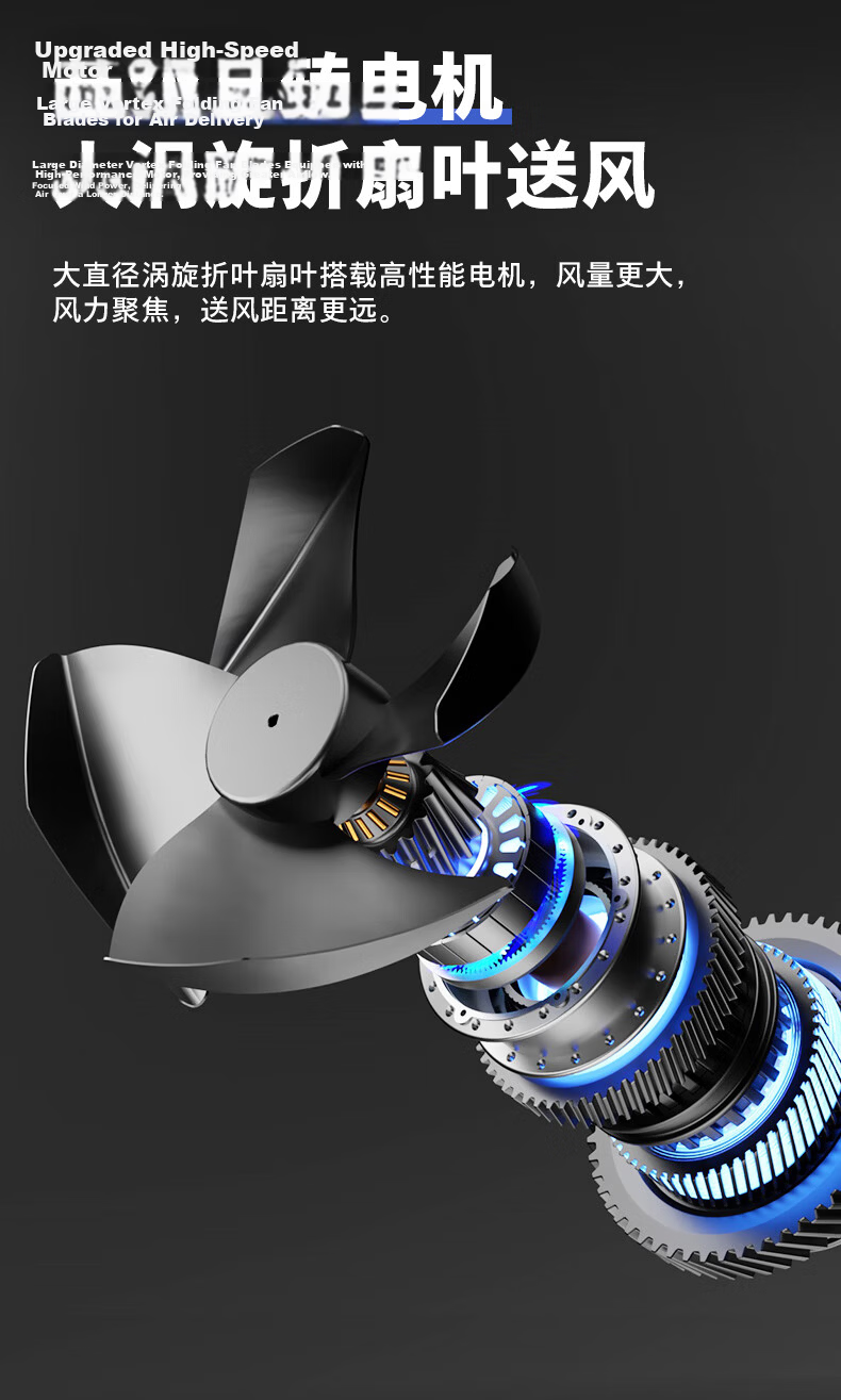 AUX Fan Air Conditioner Cooling/cooling Fan for Home Use, Floor-Standing Cooling Fan/cooling Fan, Electric Fan Cooling Machine, Water Fan, Industrial Remote Control Air Conditioner Fan, Commercial FLS-Z33CR 4