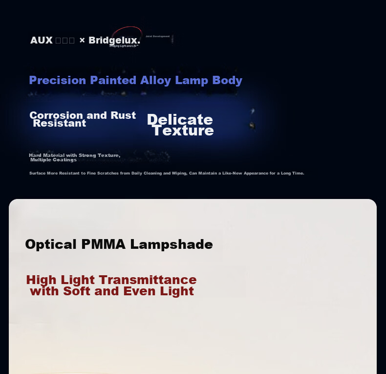 AUX American Pure Eye Protection AI Voice Smart Bedroom Ceiling LED Light Nordic Modern Minimalist Main and Secondary Bedroom Study Room 22