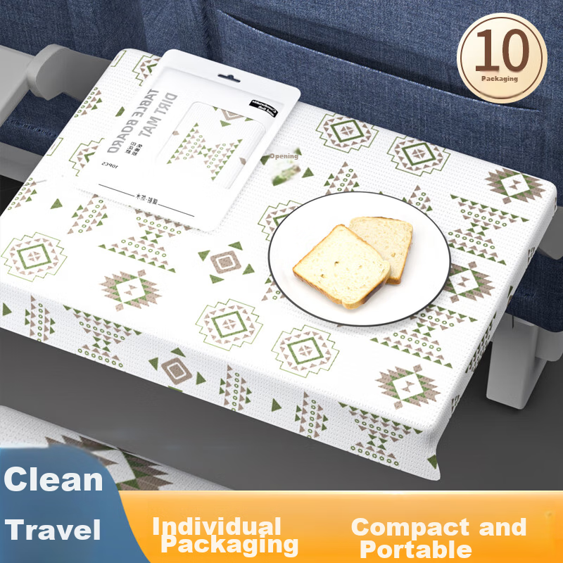 LOHAS Travel High-Speed Rail Small Table Anti-Dirt Mat Disposable Train Seat Cushion Second Class Thickened Film Essential Airplane Accessory