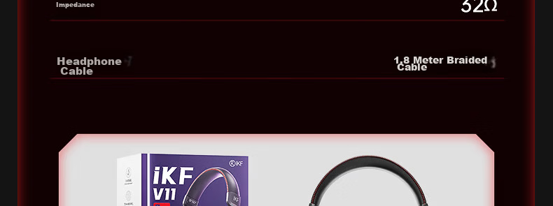 IKF V11 Pro 7.1 Quad-Mode Wireless Gaming Headset Over-Ear 7.1 Surround Sound Bluetooth Wired Esports Delta FPS Valorant Positioning Cranberry Red 97