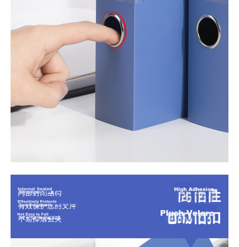 Deli 1 Piece 35mm A4 Plastic File Box, Thick Document Box for Files, Financial Records, Exam Storage 5682 12