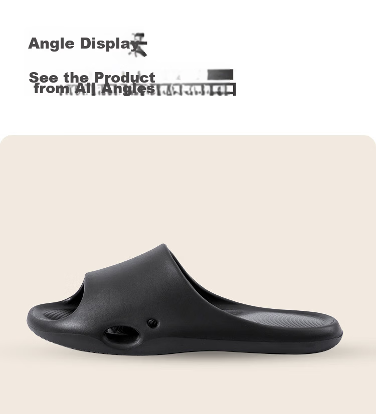 JD Jingzao True Non-Slip Bathroom Slippers EVA Odor-Resistant Elderly Pregnant Women New Men's Carbon Gray Size 41-42 18