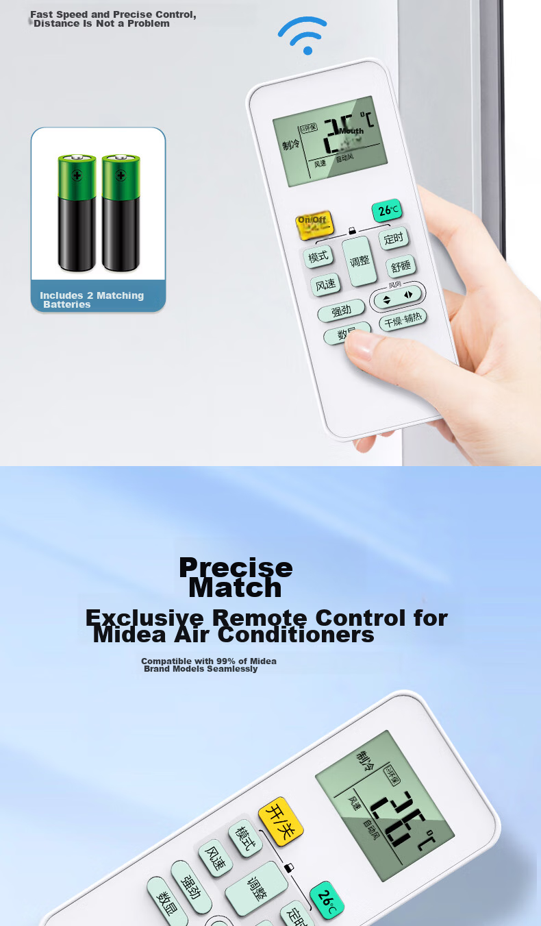 Accoona Universal Remote Control Compatible with Gree Air Conditioners, Suitable for Central Air Conditioning, Ducted Units, Wall-Mounted Units, Floor-Standing Units, Yunjia, Tianli, Q Changjun, Yuyue, Inverter Units, All Models, yapof3/20 4