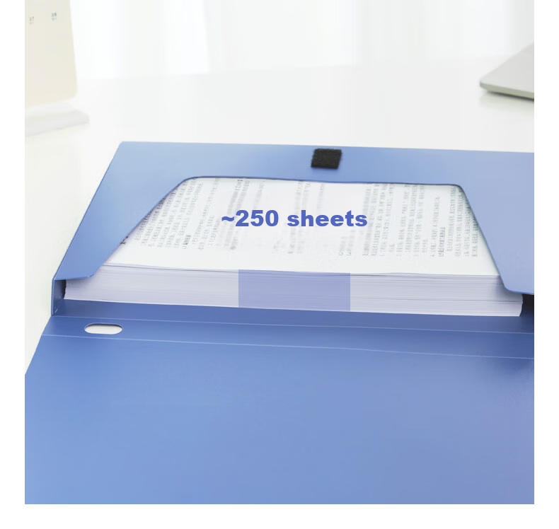 Deli 25mm A4 Thickened Plastic File Box Document Storage Box Financial Voucher File Organizer Exam Storage 5681 8