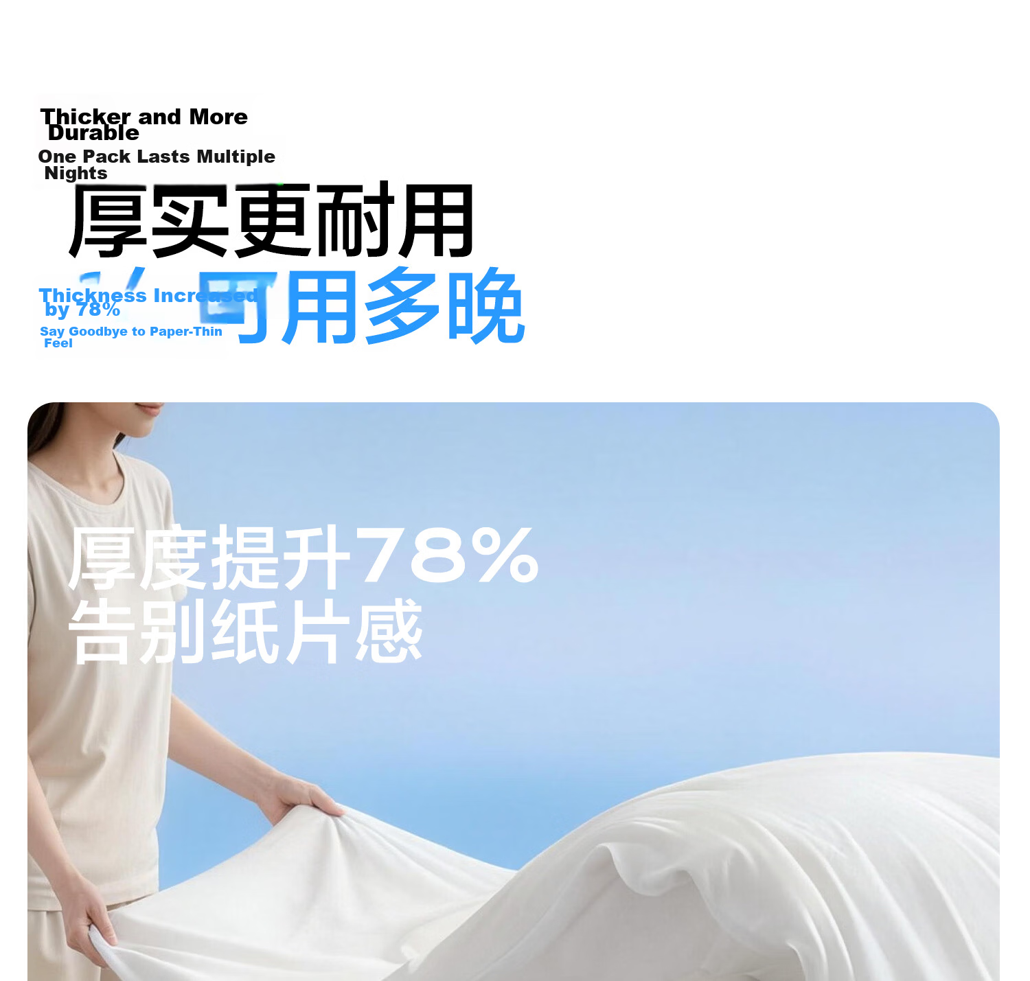 BADIGAO Disposable 4-Piece Bedding Set Sheet Duvet Cover Pillowcase Hotel Hospital Care Bed Travel Essential 15
