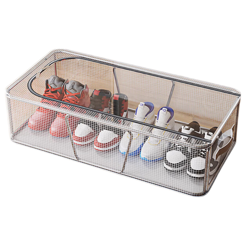 Hakkai Bird Shoe Storage Organizer Space-Saving Transparent Under-Bed Shoe Rack Shoe Box Storage Container Clear Shoe Shelf