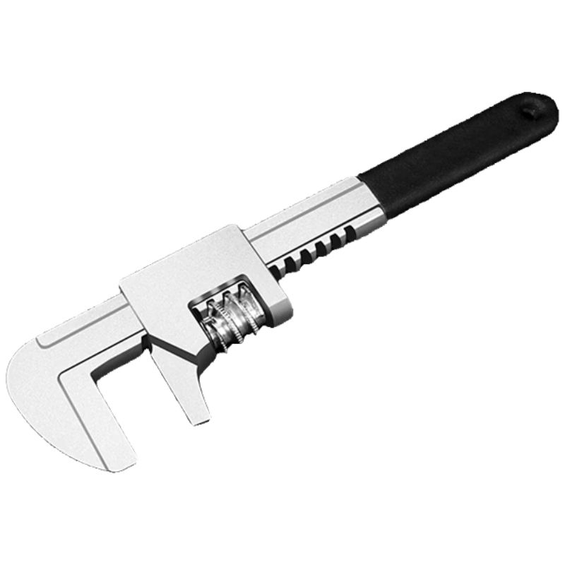 Factory No.1 9-Inch F-Type Adjustable Wrench Universal Pipe Wrench Large Caliber Multi-Function Wide Opening Right Angle Pipe Pliers Tool