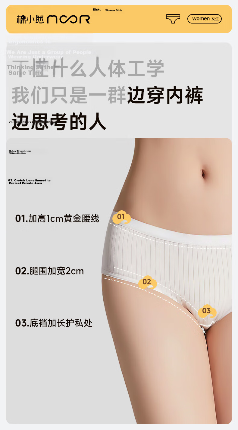 Cotton Xiaoran Women's Disposable Sterile Maternity Postpartum Plus Size Individually Packaged Sterilized Travel Triangle Day-Use Underwear 3