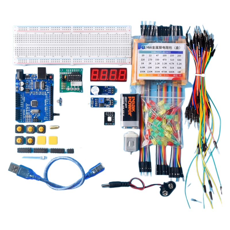 ZAVE Arduino Uno R3 Development Board Starter Kit Compatible with Arduino Basic Version (with Main Board)
