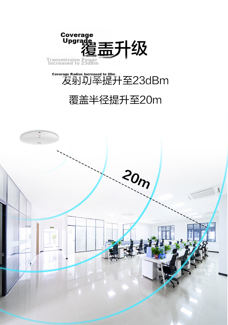 HUAWEI Kunling WiFi6 Wireless Ceiling AP AP361E Gigabit Dual-Band 1800M Flush-Mount Indoor AP Enterprise-Level Whole-Home WiFi Router Large Apartment Networking 3