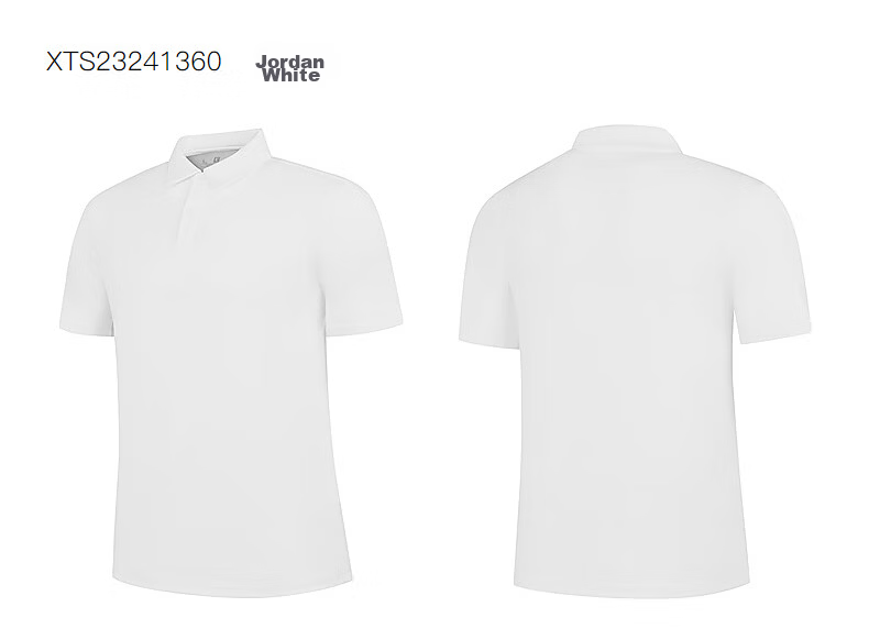 Jordan Men's Polo Shirt Comfortable Business Casual Summer Quick-Dry Short Sleeve Sports Top 36