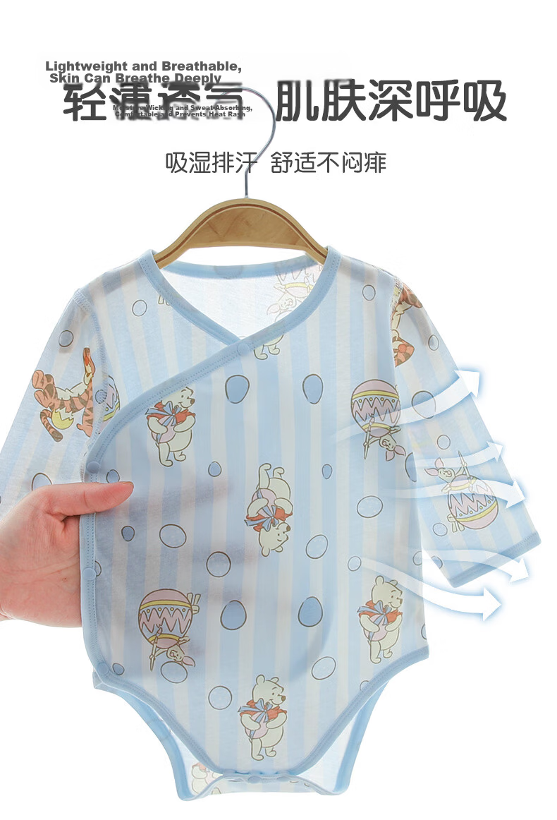 Disney Baby Summer Thin Cotton Bodysuit Newborn Unisex Romper Crawling Suit 6