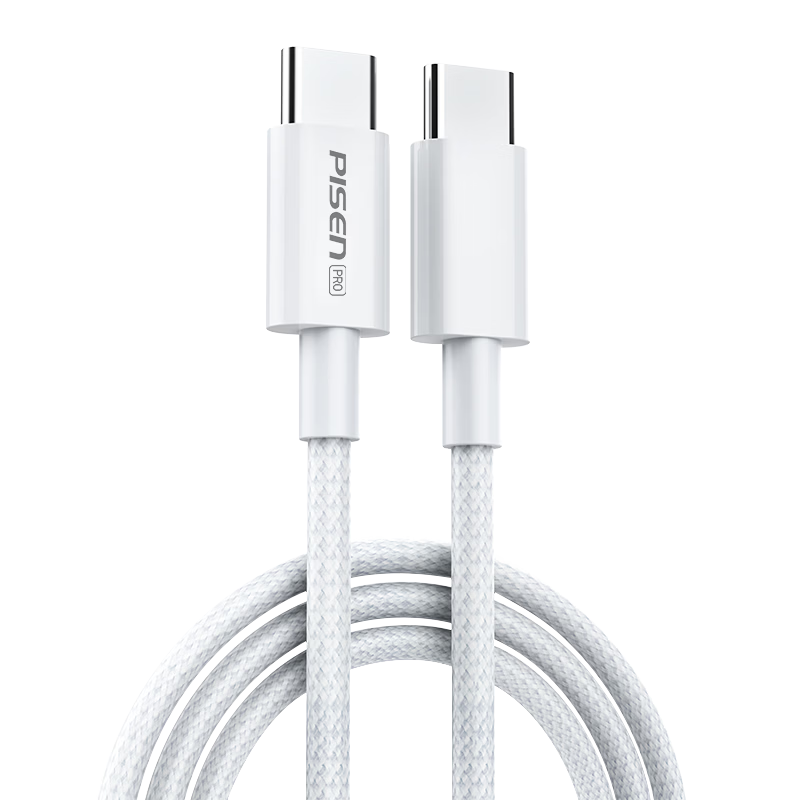 Pisen Apple 17 Charging Cable Dual-Head Type-C Data Cable PD 100W Fast Charging CTOC Car Charger Compatible with iPhone 16 Pro Max/15 Tablet Huawei Xiaomi Laptop