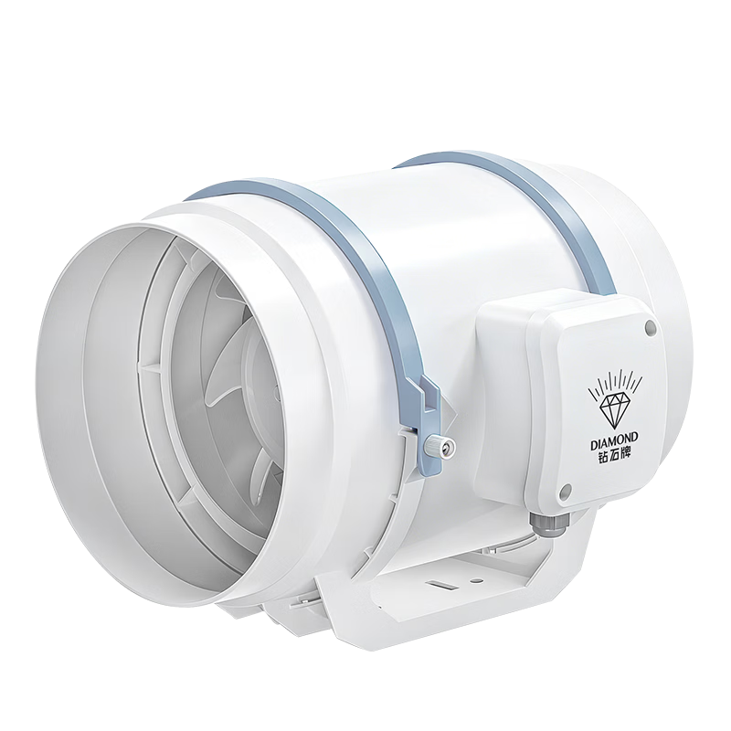 DIAMOND Duct Fan Ventilator Silent Industrial Axial Flow Booster Kitchen Bathroom Powerful Exhaust Fan 4-Inch Dual-Speed Remote Control Model