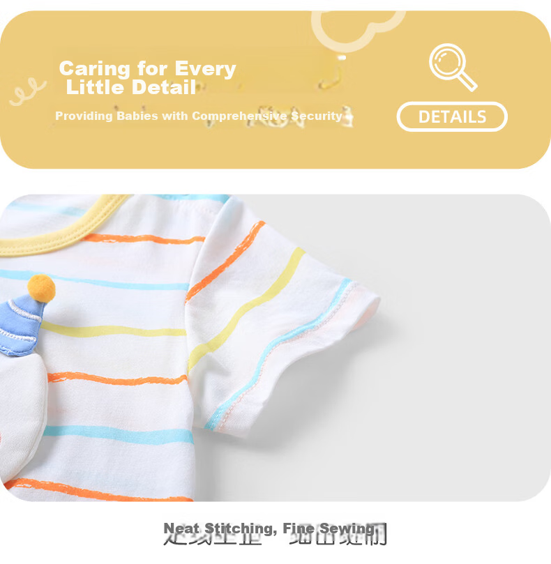 Youqi Unisex Baby Short Sleeve and Shorts Summer Modal Cotton Lightweight Stylish Two-Piece Set Children's Outfits 9