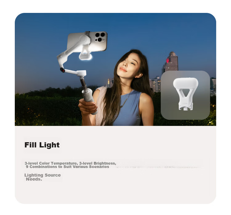 Insta360 Flow 2 Series Smartphone Gimbal Stabilizer Handheld AI Tracking Vlog Live Streaming Portable Foldable Selfie Stick (Lively White Standard Kit) 19