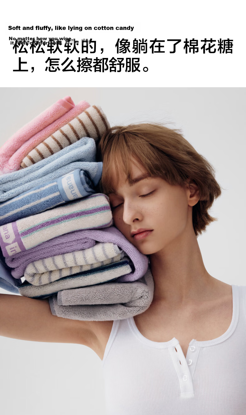Jiao Nei 301H Towel Unisex 100% Cotton 7A Antibacterial Thickened Absorbent Face Towel for Home Bathing and Washing - Lavender Purple 5